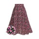 Pre-Sale Black & Pink  Cherry A-Line Skirt