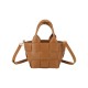 Brown  Basket Woven Shoulder Bags