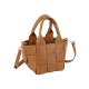 Brown  Basket Woven Shoulder Bags