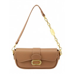 Solid Color Chain Flap Shoulder Bags