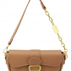 Solid Color Chain Flap Shoulder Bags