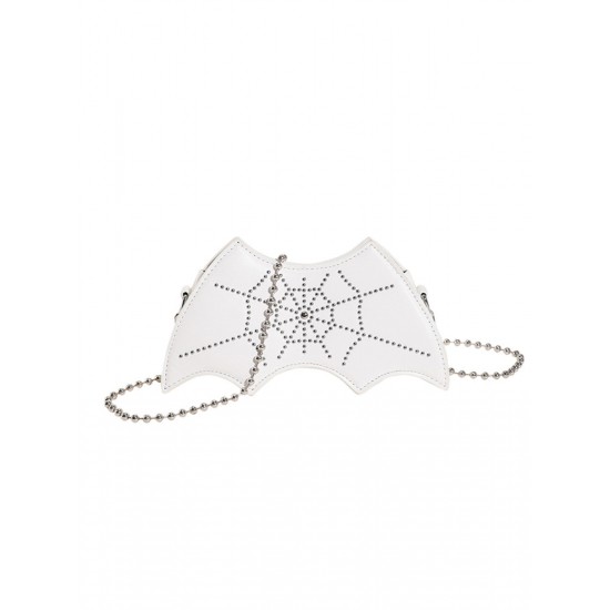 Halloween Diamond Spider Web Bat Shape Bag