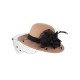  Flower Net Round Top Hat