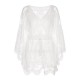 White  Lace Hollow Hedging Cover-up