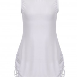  Solid Wrap Translucent Drawstring Cover-Up