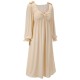  V-Neck Ruffles Bowknot Sleepwear